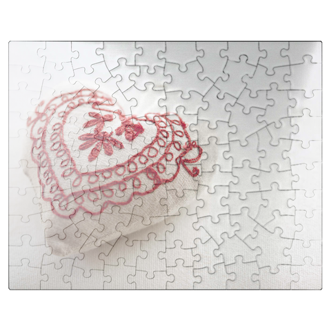 puzzleplate Embroidered Heart 100 Jigsaw Puzzle