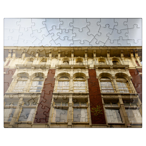 puzzleplate Amsterdam facade 100 Jigsaw Puzzle