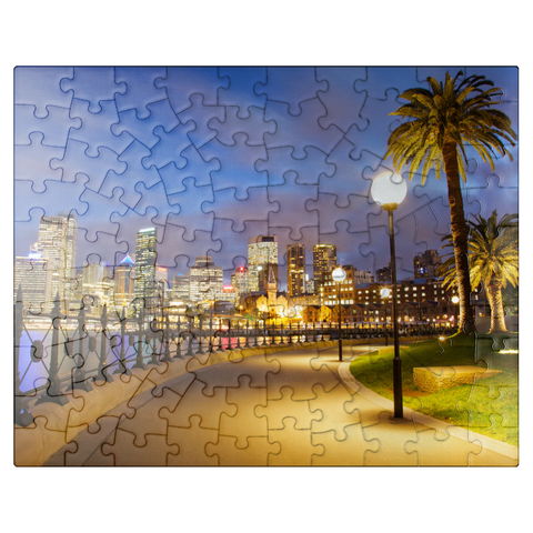 puzzleplate Sydneys evening 100 Jigsaw Puzzle