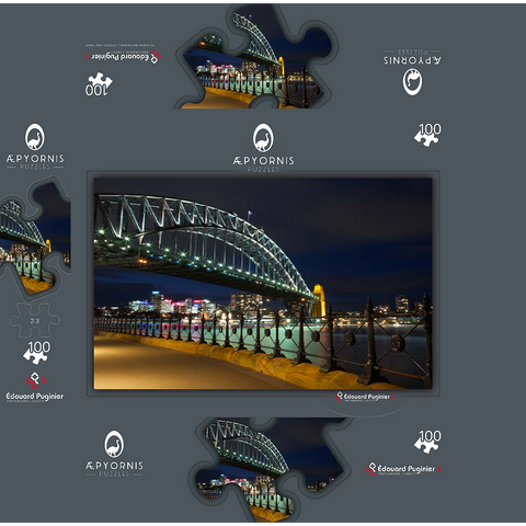 Sydneys Harbour Bridge 100 Jigsaw Puzzle box 3D Modell