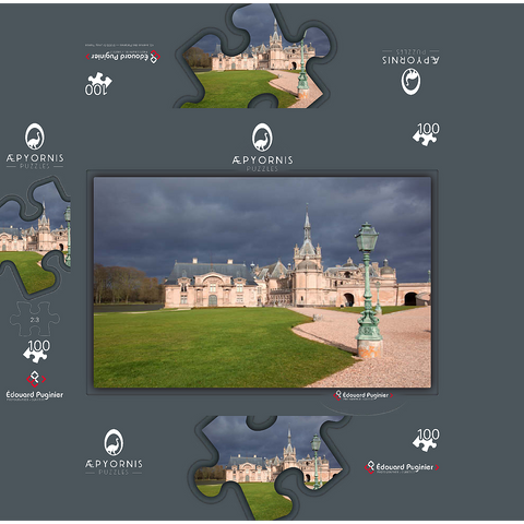 Chantilly Castel 100 Jigsaw Puzzle box 3D Modell