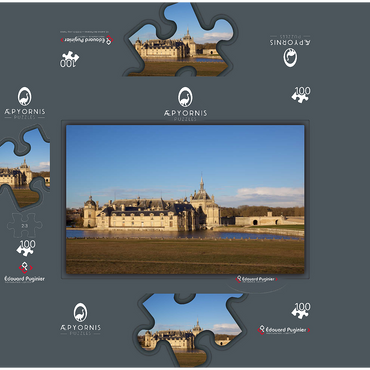 Chantilly Castle 100 Jigsaw Puzzle box 3D Modell