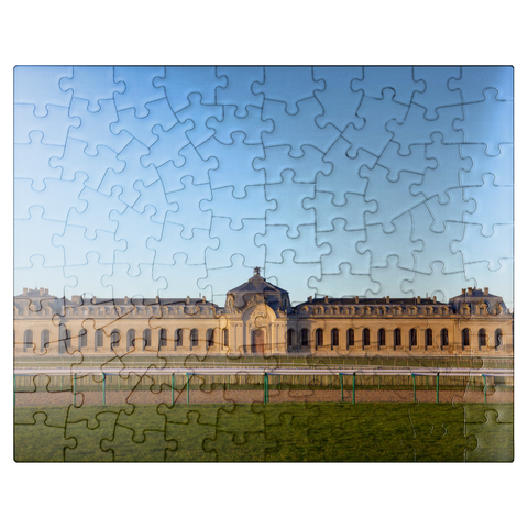 puzzleplate Chantilly Castel horse track building 100 Jigsaw Puzzle