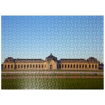 puzzleplate Chantilly Castel horse track building 500 Jigsaw Puzzle