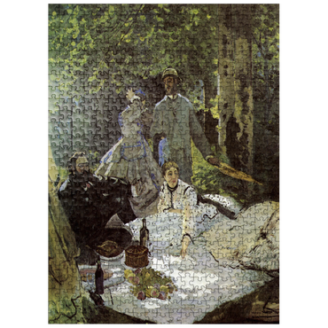 puzzleplate Claude Monets Luncheon on the Grass 1865-1866 500 Jigsaw Puzzle