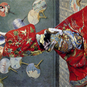Claude Monet's Camille Monet In Japanese Costume (1876) 1000 Jigsaw Puzzle 3D Modell