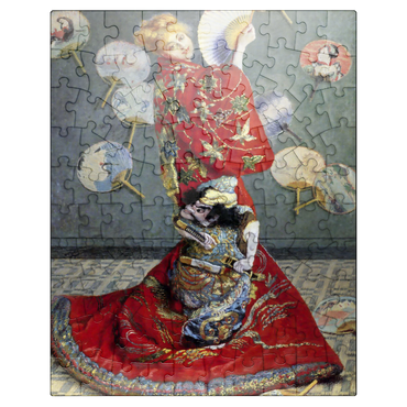 puzzleplate Claude Monets Camille Monet In Japanese Costume 1876 100 Jigsaw Puzzle