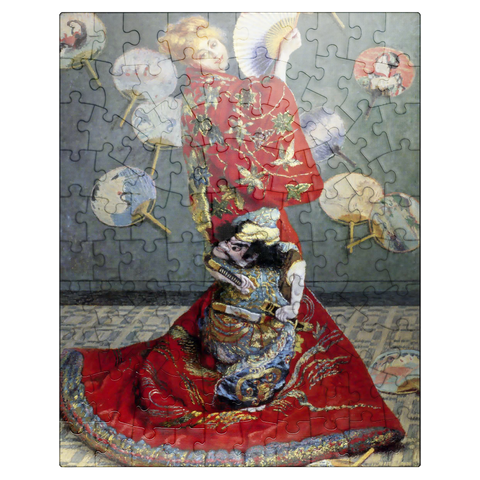 puzzleplate Claude Monets Camille Monet In Japanese Costume 1876 100 Jigsaw Puzzle