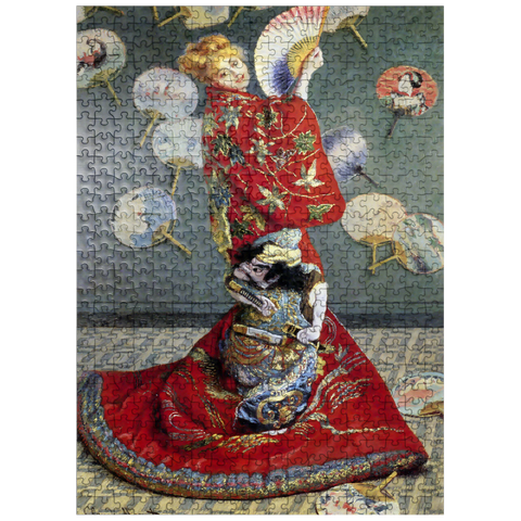 puzzleplate Claude Monets Camille Monet In Japanese Costume 1876 500 Jigsaw Puzzle
