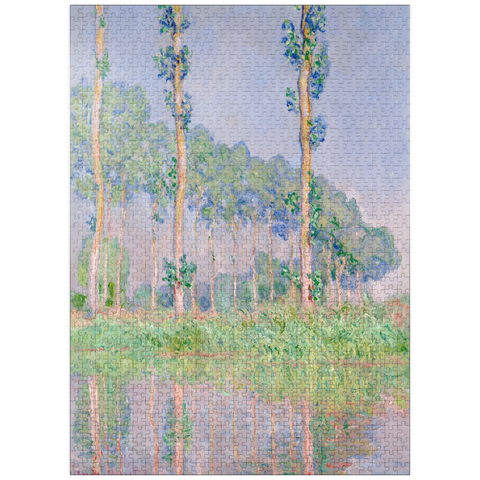 puzzleplate Claude Monet's Poplars, Pink Effect (1891) 1000 Jigsaw Puzzle