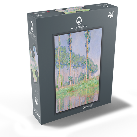 Claude Monets Poplars Pink Effect 1891 100 Jigsaw Puzzle box view1