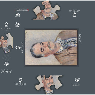 Portrait of Monsieur Coquette Father 1880 by Claude Monet 500 Jigsaw Puzzle box 3D Modell