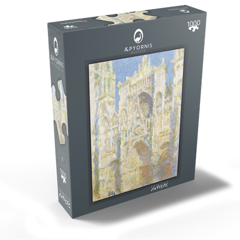 Rouen Cathedral, West Façade, Sunlight (1894) by Claude Monet 1000 Jigsaw Puzzle box view1