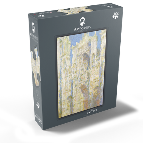 Rouen Cathedral West Façade Sunlight 1894 by Claude Monet 100 Jigsaw Puzzle box view1