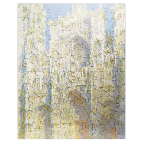 puzzleplate Rouen Cathedral West Façade Sunlight 1894 by Claude Monet 100 Jigsaw Puzzle