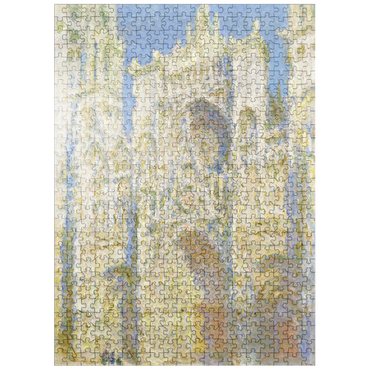 puzzleplate Rouen Cathedral West Façade Sunlight 1894 by Claude Monet 500 Jigsaw Puzzle
