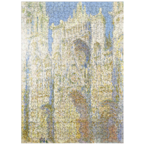 puzzleplate Rouen Cathedral West Façade Sunlight 1894 by Claude Monet 500 Jigsaw Puzzle