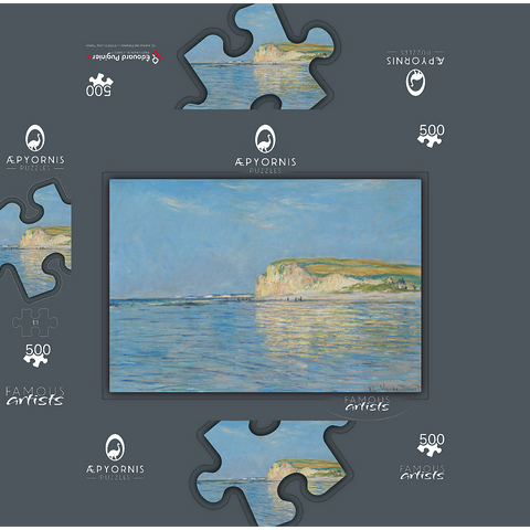 Low Tide at Pourville near Dieppe 1882 by Claude Monet 500 Jigsaw Puzzle box 3D Modell