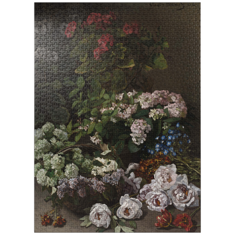 puzzleplate Spring Flowers (1864) by Claude Monet 1000 Jigsaw Puzzle
