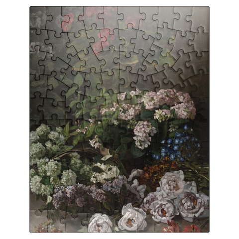 puzzleplate Spring Flowers 1864 by Claude Monet 100 Jigsaw Puzzle