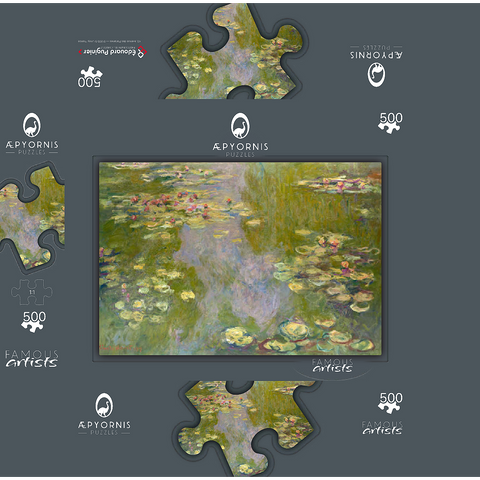 Water Lilies 1919 by Claude Monet 500 Jigsaw Puzzle box 3D Modell