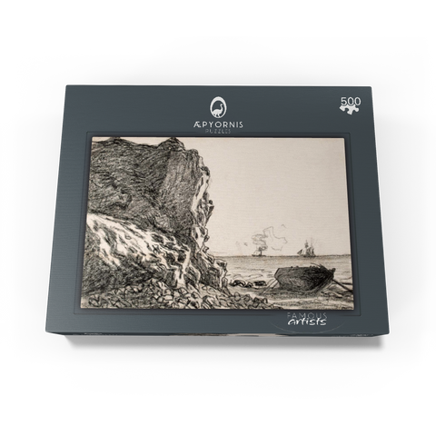 Cliffs and Sea Sainte-Adresse 1864 by Claude Monet 500 Jigsaw Puzzle box view1