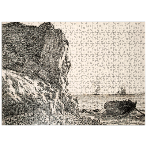 puzzleplate Cliffs and Sea Sainte-Adresse 1864 by Claude Monet 500 Jigsaw Puzzle