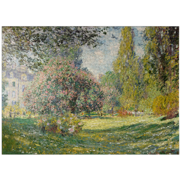 puzzleplate Landscape: The Parc Monceau (1876) by Claude Monet 1000 Jigsaw Puzzle