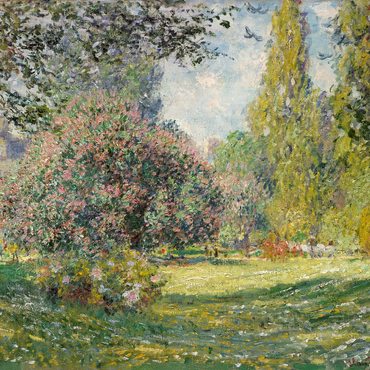 Landscape: The Parc Monceau (1876) by Claude Monet 1000 Jigsaw Puzzle 3D Modell