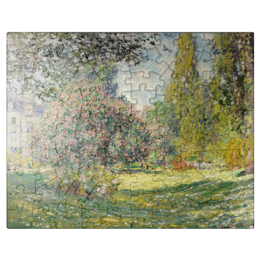 puzzleplate Landscape The Parc Monceau 1876 by Claude Monet 100 Jigsaw Puzzle