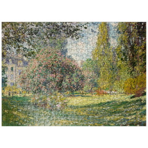 puzzleplate Landscape The Parc Monceau 1876 by Claude Monet 500 Jigsaw Puzzle