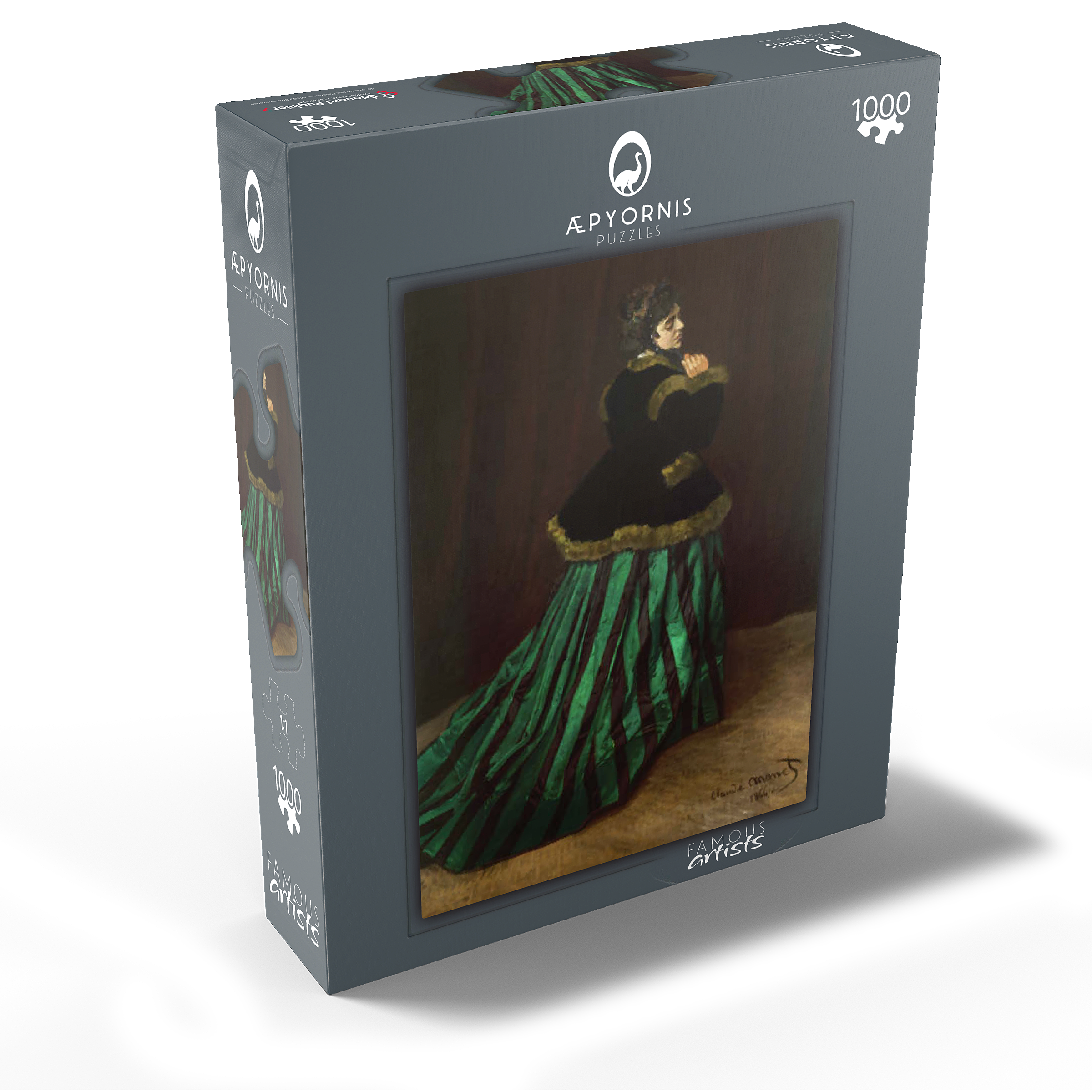 Claude Monets Camille The Woman in the Green Dress 1866 MyPuzzle.com USA Claude Monets Camille The Woman in the Green Dress 1866 MyPuzzle.com USA