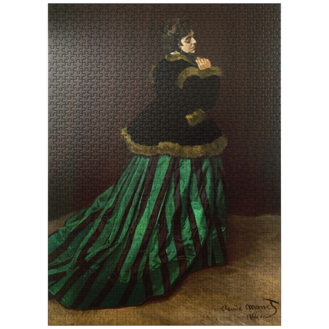puzzleplate Claude Monet's Camille (The Woman in the Green Dress) (1866) 1000 Jigsaw Puzzle