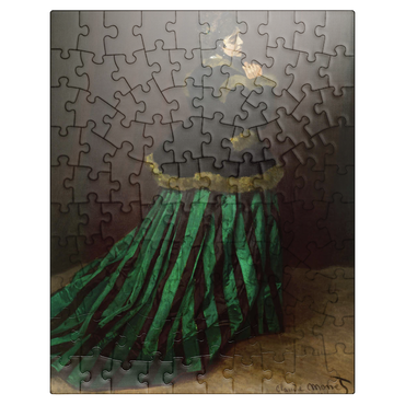 puzzleplate Claude Monets Camille The Woman in the Green Dress 1866 100 Jigsaw Puzzle
