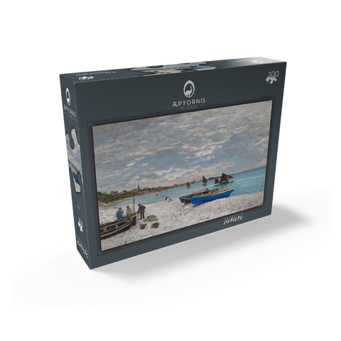 The Beach at Sainte-Adresse 1867 by Claude Monet 100 Jigsaw Puzzle box view1