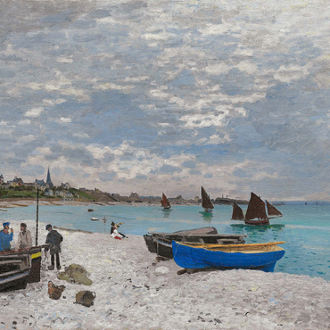 The Beach at Sainte-Adresse 1867 by Claude Monet 500 Jigsaw Puzzle 3D Modell