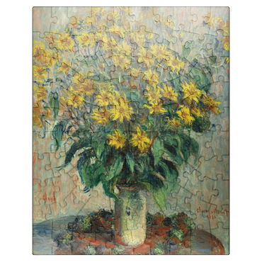 puzzleplate Jerusalem Artichoke Flowers 1880 by Claude Monet 100 Jigsaw Puzzle