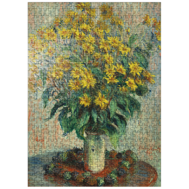 puzzleplate Jerusalem Artichoke Flowers 1880 by Claude Monet 500 Jigsaw Puzzle