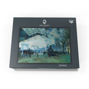 Arrival of the Normandy Train, Gare Saint-Lazare (1887) by Claude Monet 1000 Jigsaw Puzzle box view1