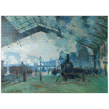 puzzleplate Arrival of the Normandy Train, Gare Saint-Lazare (1887) by Claude Monet 1000 Jigsaw Puzzle