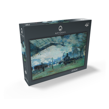 Arrival of the Normandy Train Gare Saint-Lazare 1887 by Claude Monet 100 Jigsaw Puzzle box view1