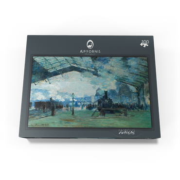 Arrival of the Normandy Train Gare Saint-Lazare 1887 by Claude Monet 100 Jigsaw Puzzle box view1