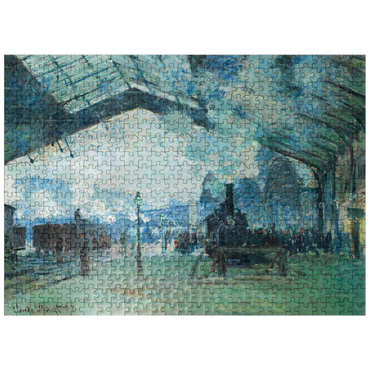 puzzleplate Arrival of the Normandy Train Gare Saint-Lazare 1887 by Claude Monet 500 Jigsaw Puzzle