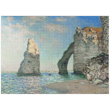 puzzleplate Claude Monet's The Cliffs at Étretat (1885) 1000 Jigsaw Puzzle