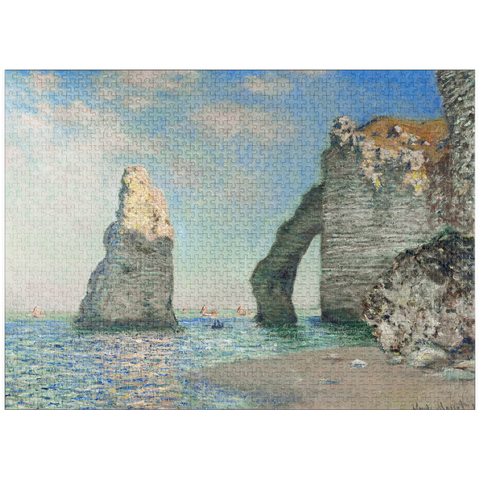 puzzleplate Claude Monet's The Cliffs at Étretat (1885) 1000 Jigsaw Puzzle
