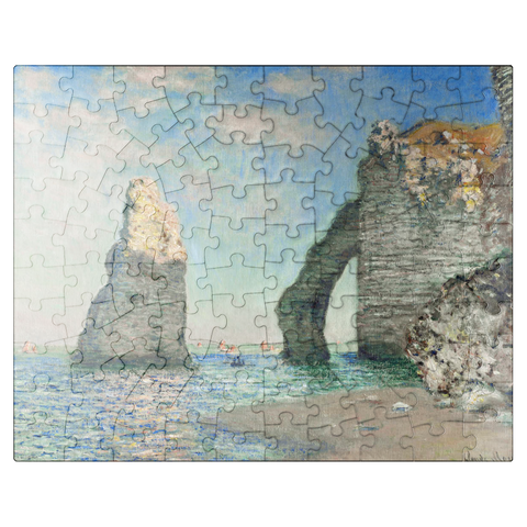 puzzleplate Claude Monets The Cliffs at Étretat 1885 100 Jigsaw Puzzle