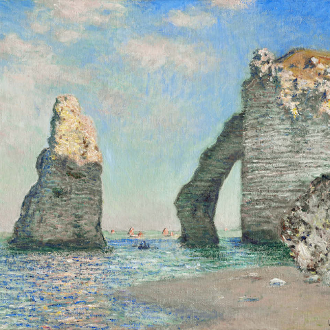 Claude Monets The Cliffs at Étretat 1885 100 Jigsaw Puzzle 3D Modell