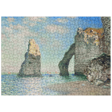 puzzleplate Claude Monets The Cliffs at Étretat 1885 500 Jigsaw Puzzle