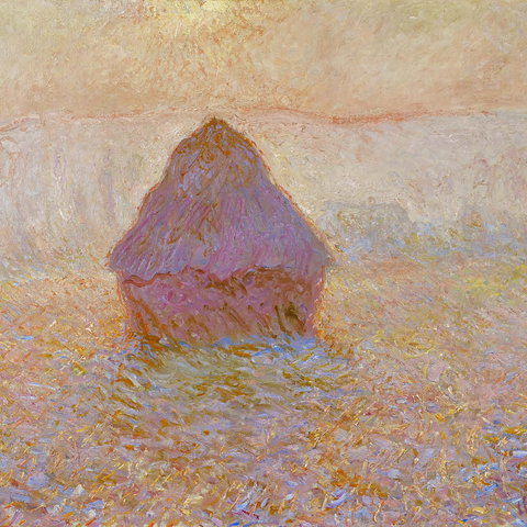 Claude Monet's Grainstack, Sun in the Mist (1891) 1000 Jigsaw Puzzle 3D Modell