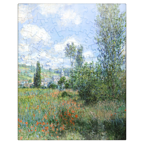 puzzleplate View of Vétheuil 1880 by Claude Monet 100 Jigsaw Puzzle